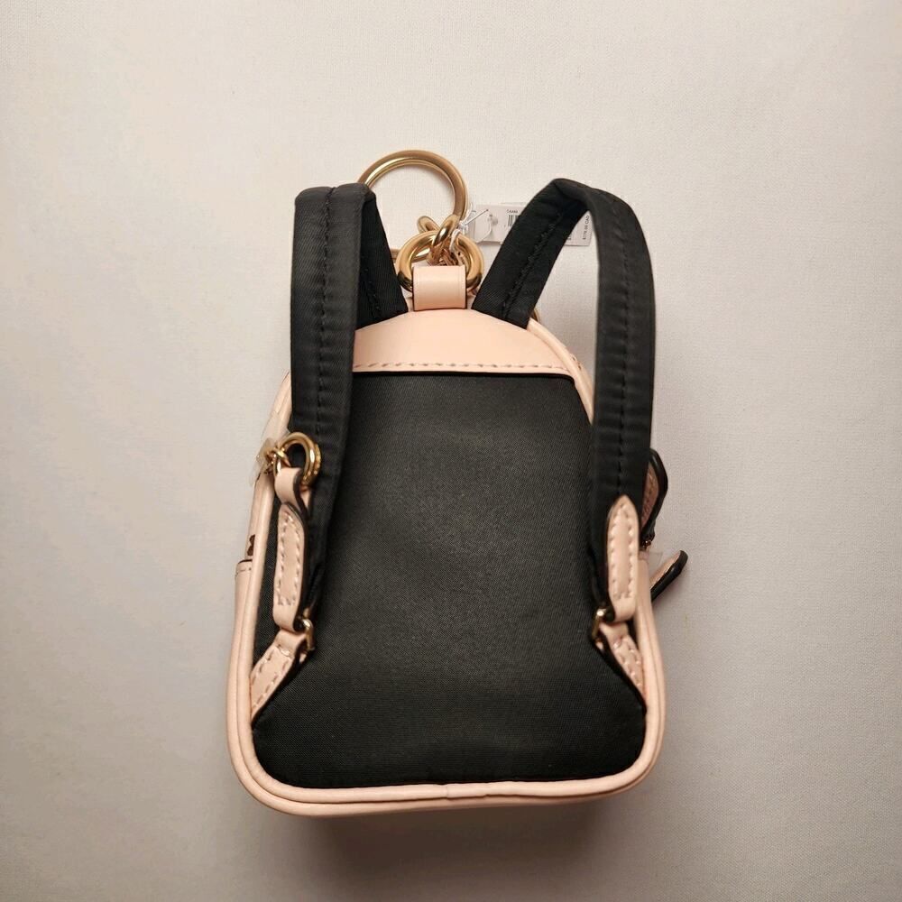 NWT COACH CAA68 Mini Court Backpack Bag Charm Rosette Print Gold/Blush/Multi - Picture 3 of 4